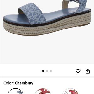 Michael Kors Chambray Espadrille Sandals
